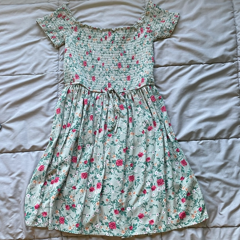Xhilaration Floral Green Dress